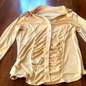 Women’s gold dress shirt
